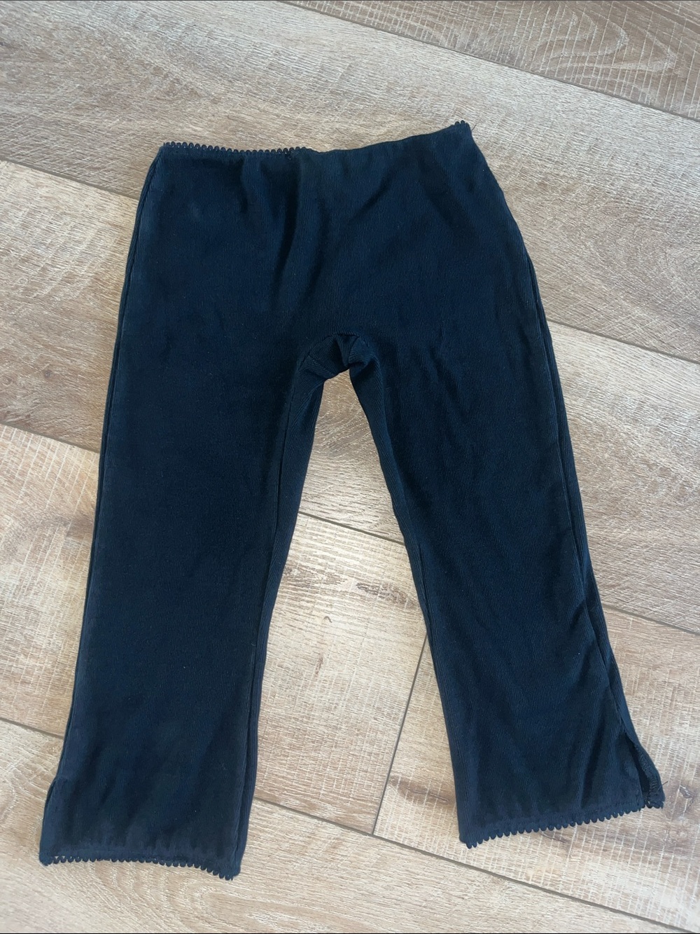 Princess Polly Black Capri Knit Pants